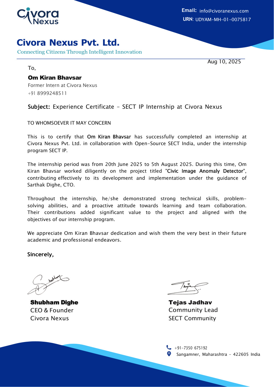 Civora Nexus Internship